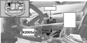 Relé principal DDE (K2003a) para el motor M57 TU.