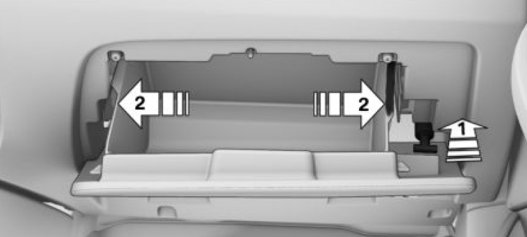 Diagrama de la ubicación de la caja de fusibles para modelos BMW 2011-2015.