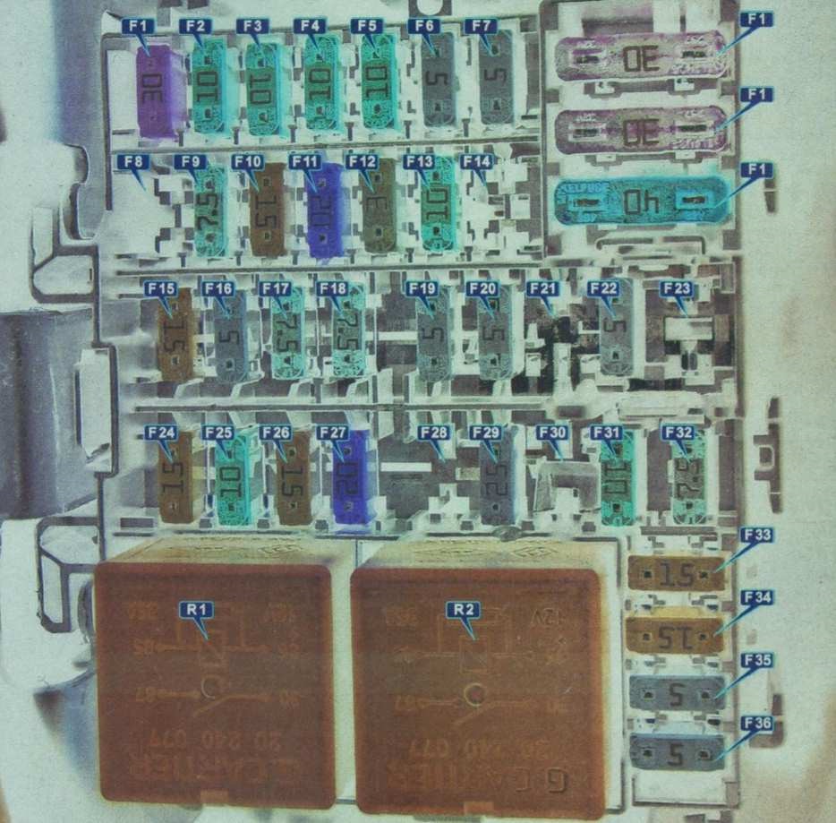 Cabina de un vehículo fabricado entre 2011 y 2020.
