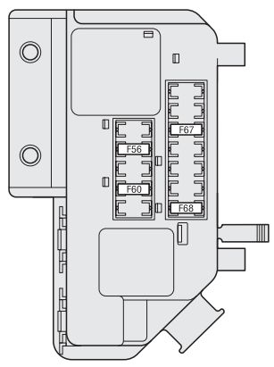 Diagrama de fusibles opcional en el maletero para válvulas electromagnéticas.