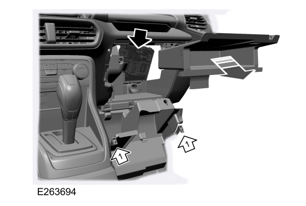 Diagrama de la caja de fusibles del habitáculo del Ford EcoSport.