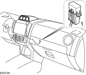Fusible del inclinómetro y la brújula en el Ford Ranger (2006-2011).