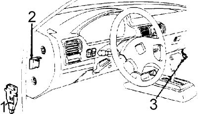 Vista general del habitáculo de un Honda Accord de los años 1990-1993.