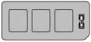 Primera vista de la caja de fusibles del compartimento del motor del RX 300.