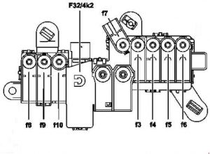 Caja de fusibles interna para modelos Mercedes CL w216 fabricados desde 2009.
