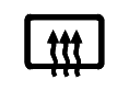 Diagrama de fusibles para la calefacción trasera del vehículo.