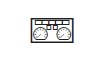 Panel de fusibles para audio y advertencia en Renault Master III.