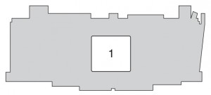 Caja de fusibles trasera del motor Toyota Aygo AB10 (2012-2014).