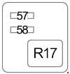 Diagrama de fusibles B para hatchback y wagon (1ND-TV).