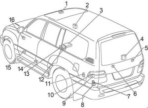 Tapa de la caja de fusibles del compartimento del motor.