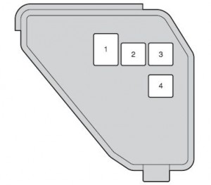 Caja de fusibles tipo B en el compartimento del motor, para desempañador.
